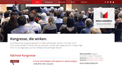 Desktop Screenshot of medicongress.ch
