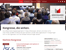 Tablet Screenshot of medicongress.ch